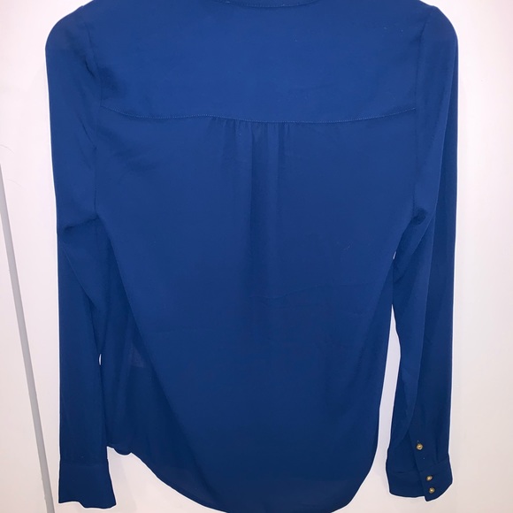 SMARTSET Navy Blouse (XS) - Picture 4 of 4